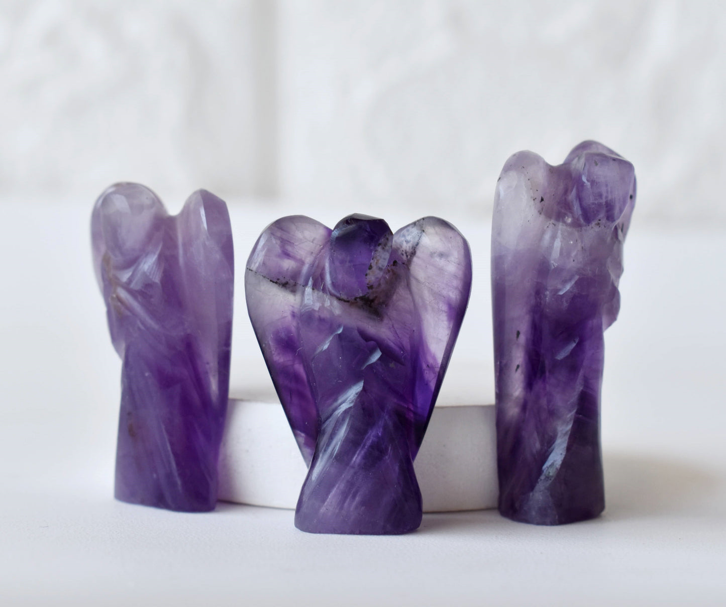 2'' Amethyst Angel, Gemstone Peace Angel