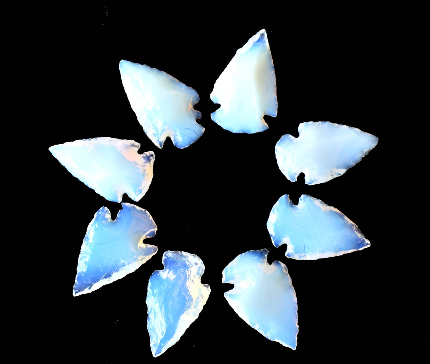 1.25'' Opal Glass Arrowhead Point