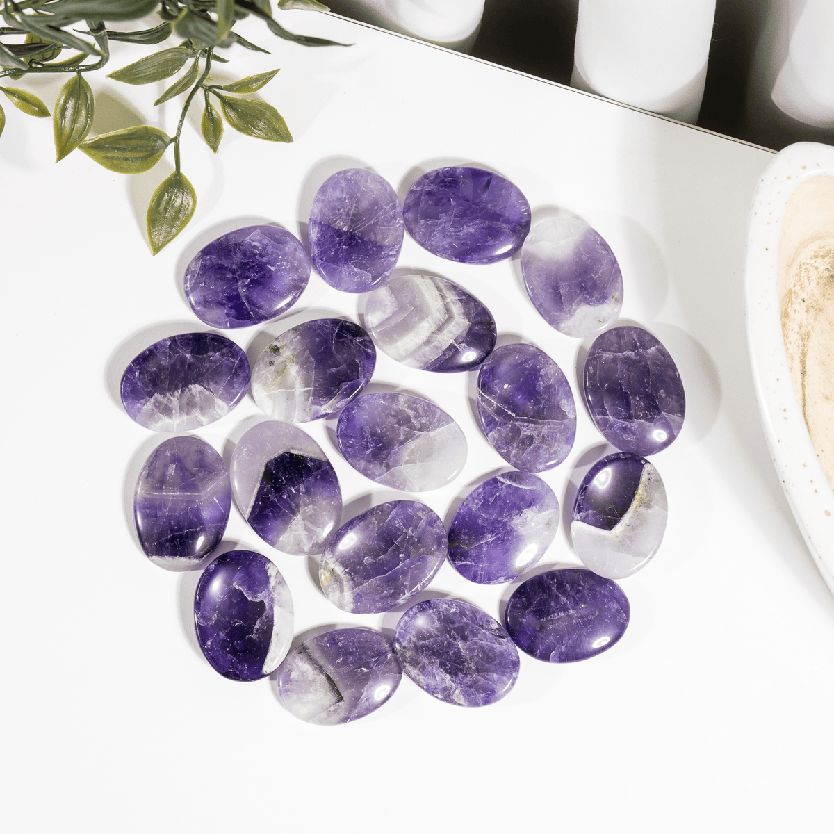Amethyst Worry Stones