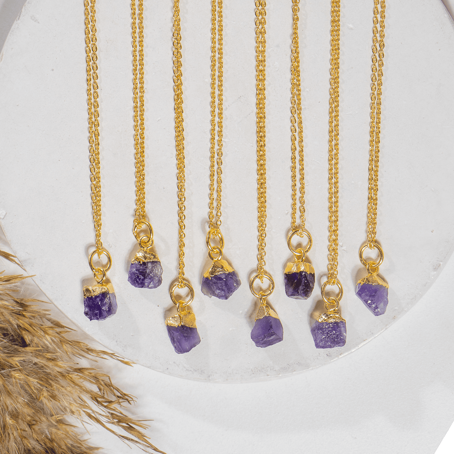Raw Amethyst Crystal Pendant | Natural Gemstone Jewelry | Gemstone Pendant | Healing Crystal Pendant
