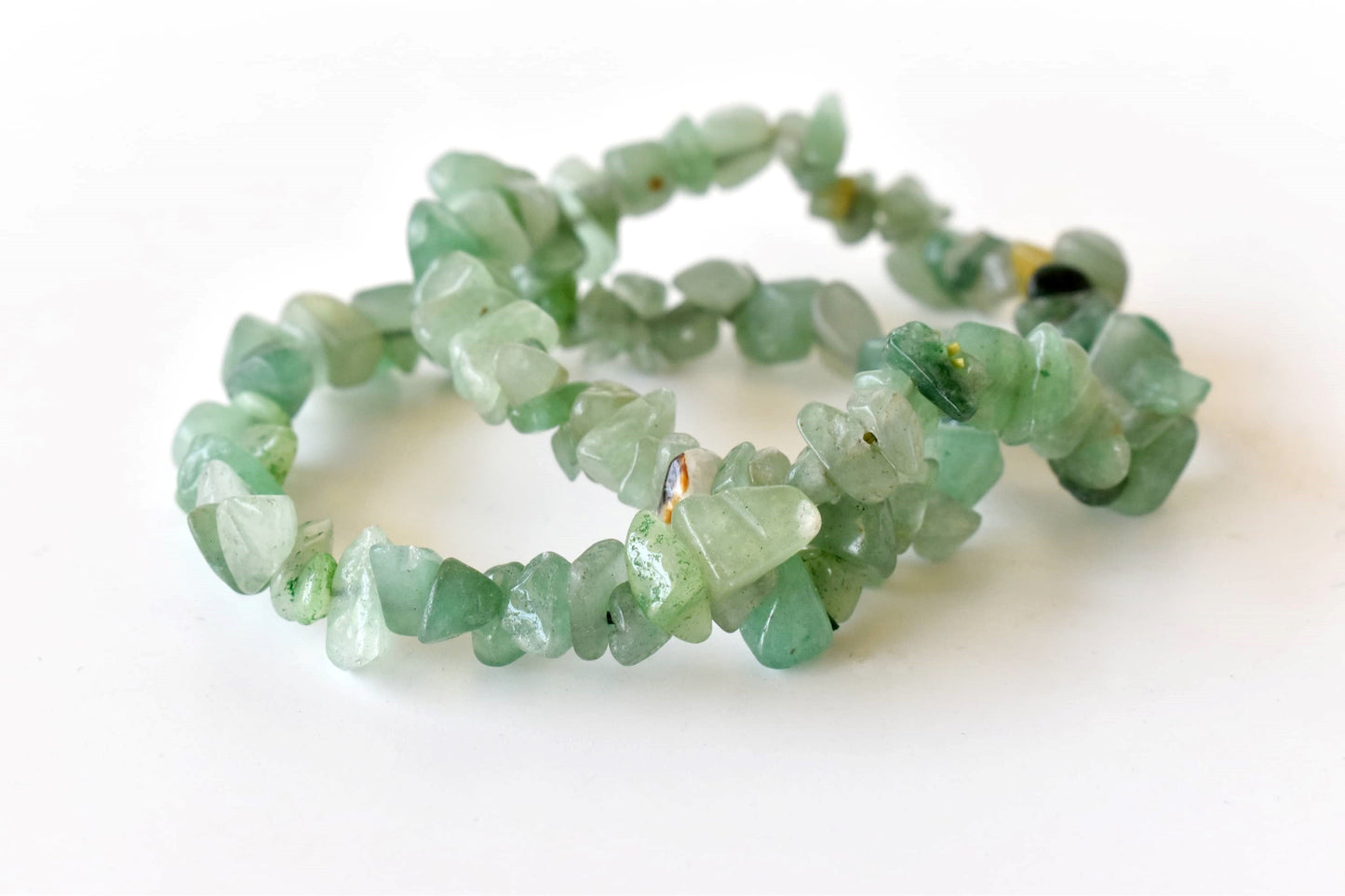 Green Aventurine Gemstone Chip Bracelet
