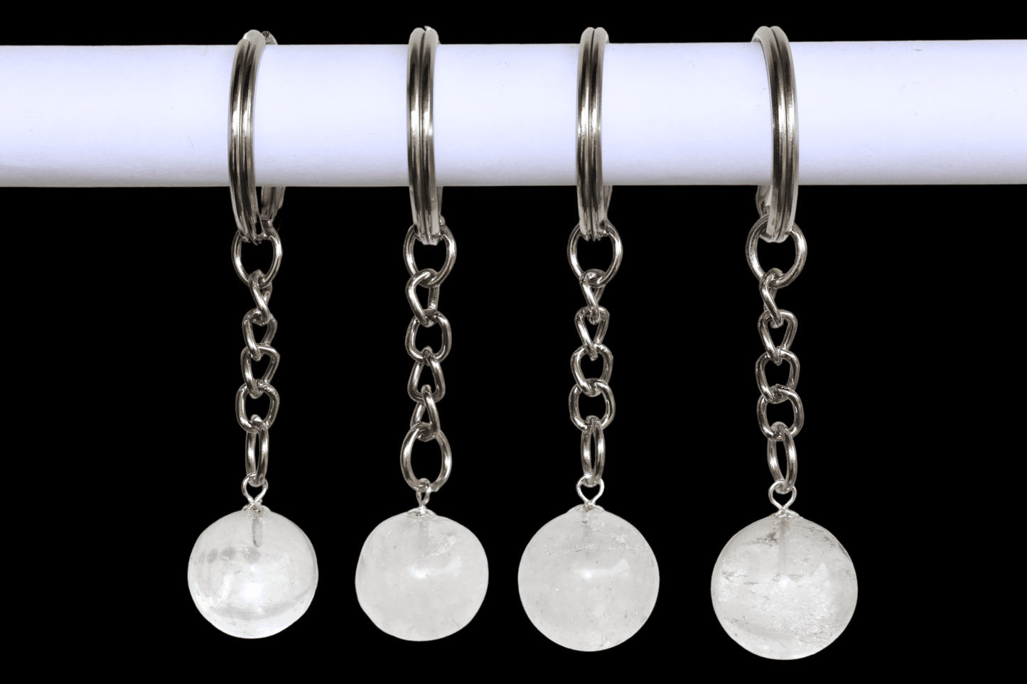 Clear Quartz Key Chain