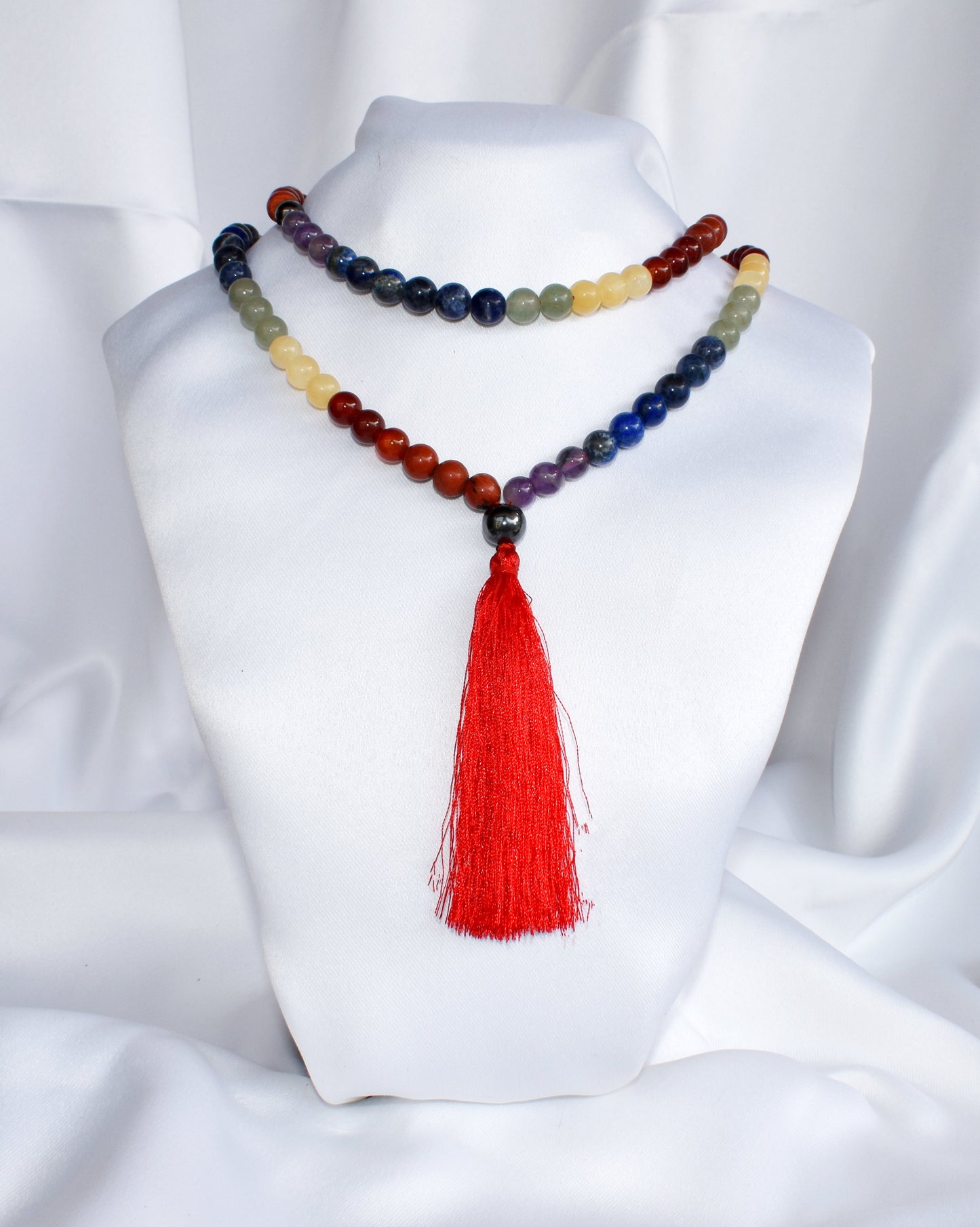 108, 7 Chakra Bead Prayer Mala