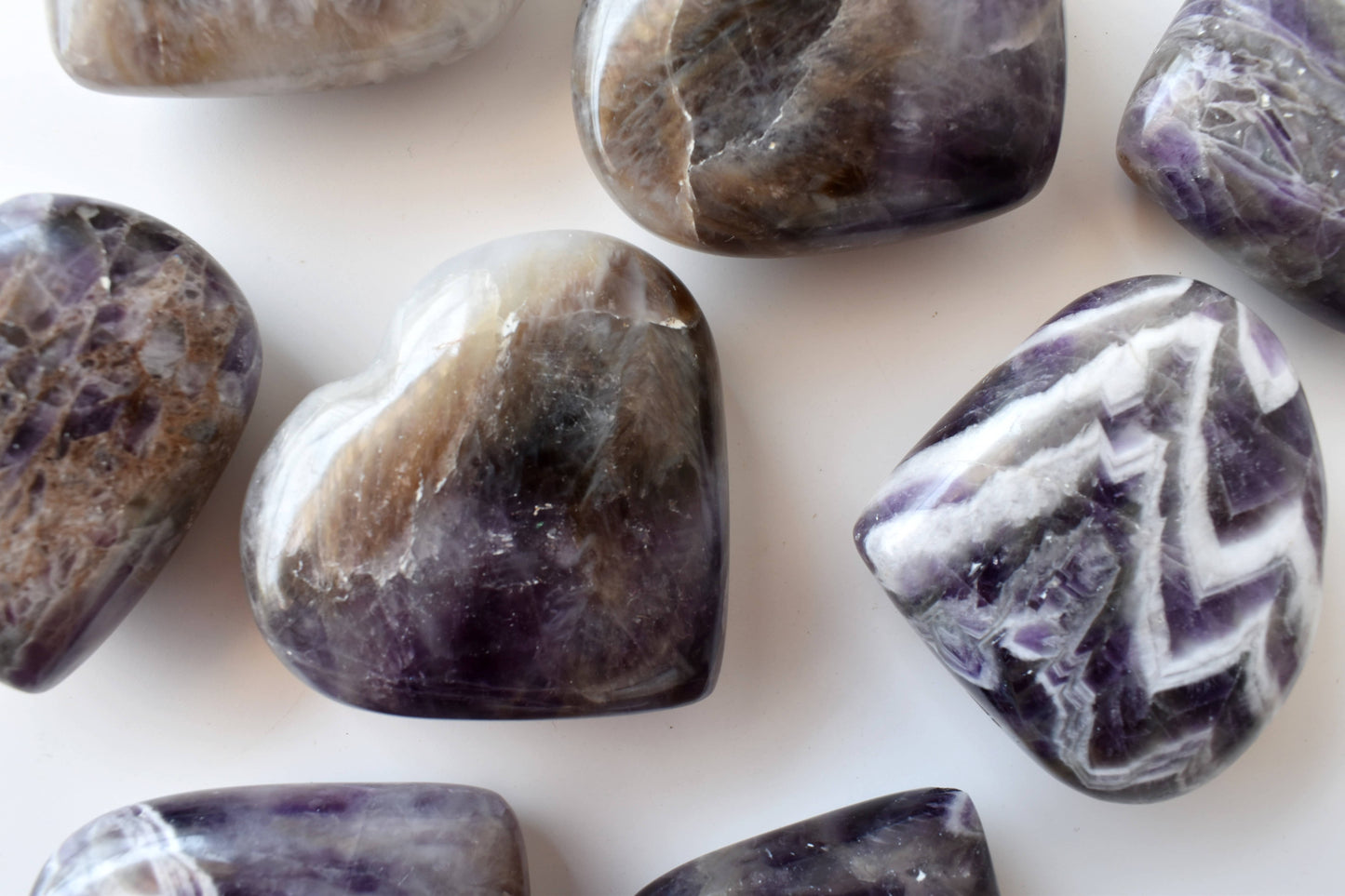 1kg Amethyst Heart Crystals (2 inch)