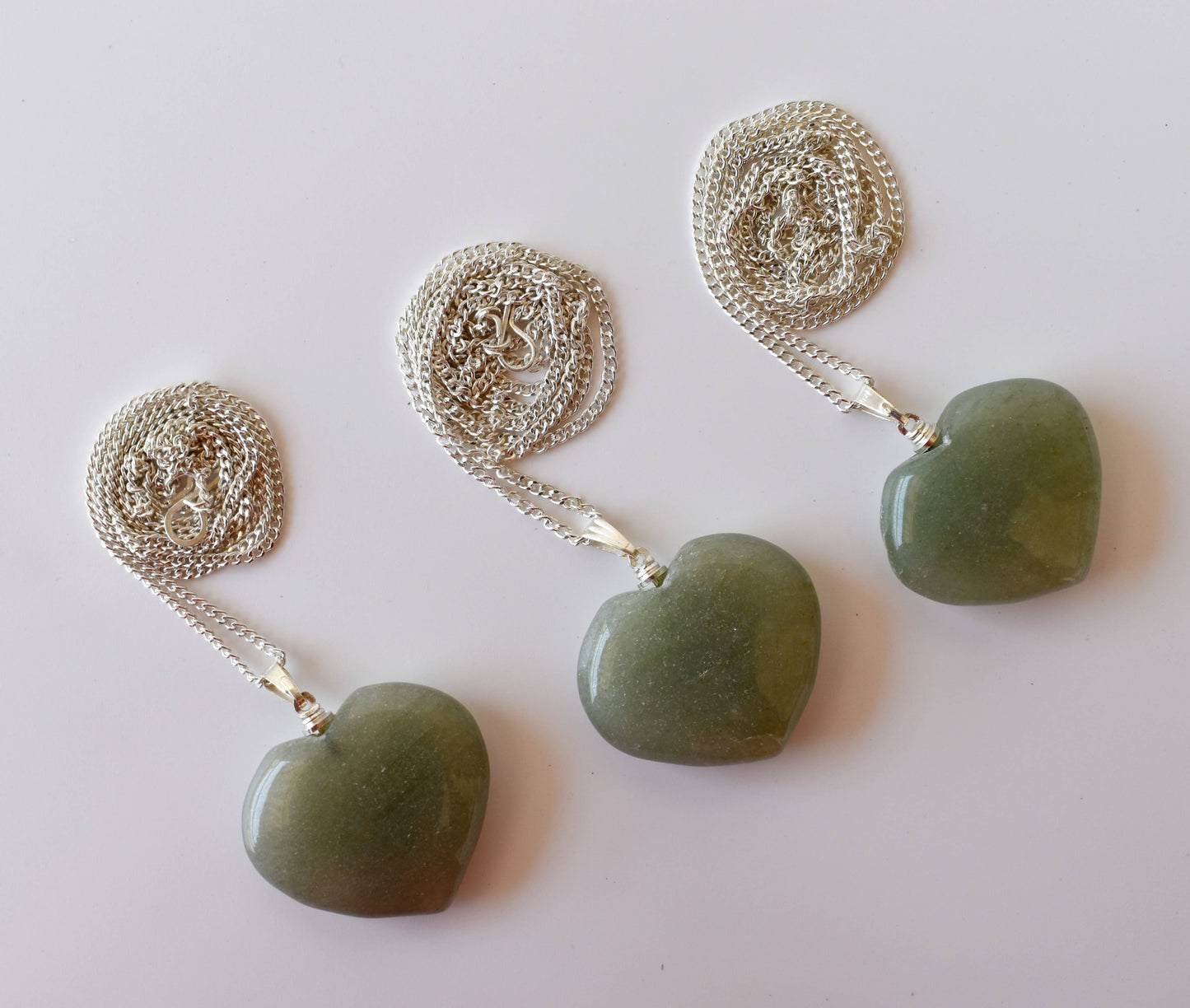 Green Aventurine Crystal Heart Pendant