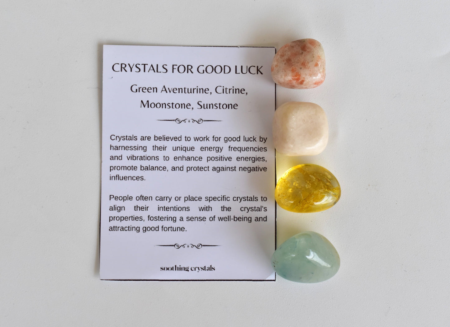 Bringing GOOD LUCK Crystal Kits