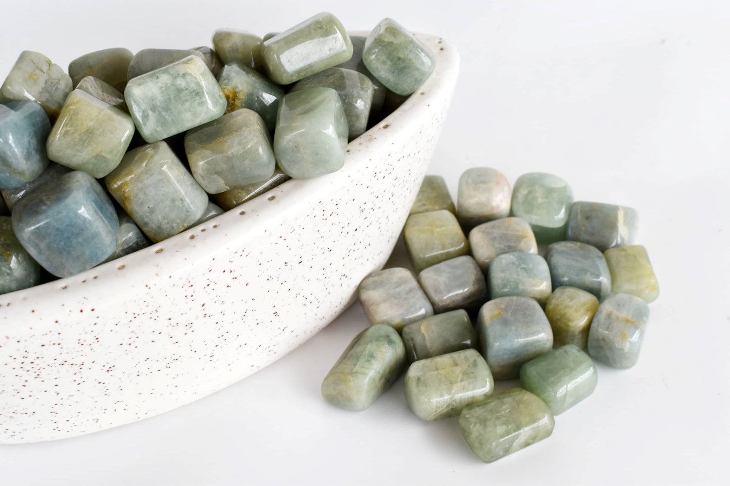 1Kg Aquamarine Tumbled Stones