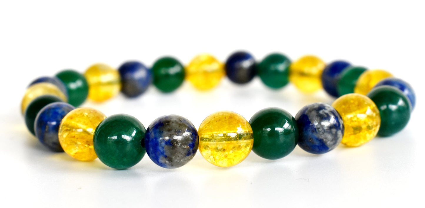 HAPPINESS Crystal Bracelet, Healing Gemstone Bracelet