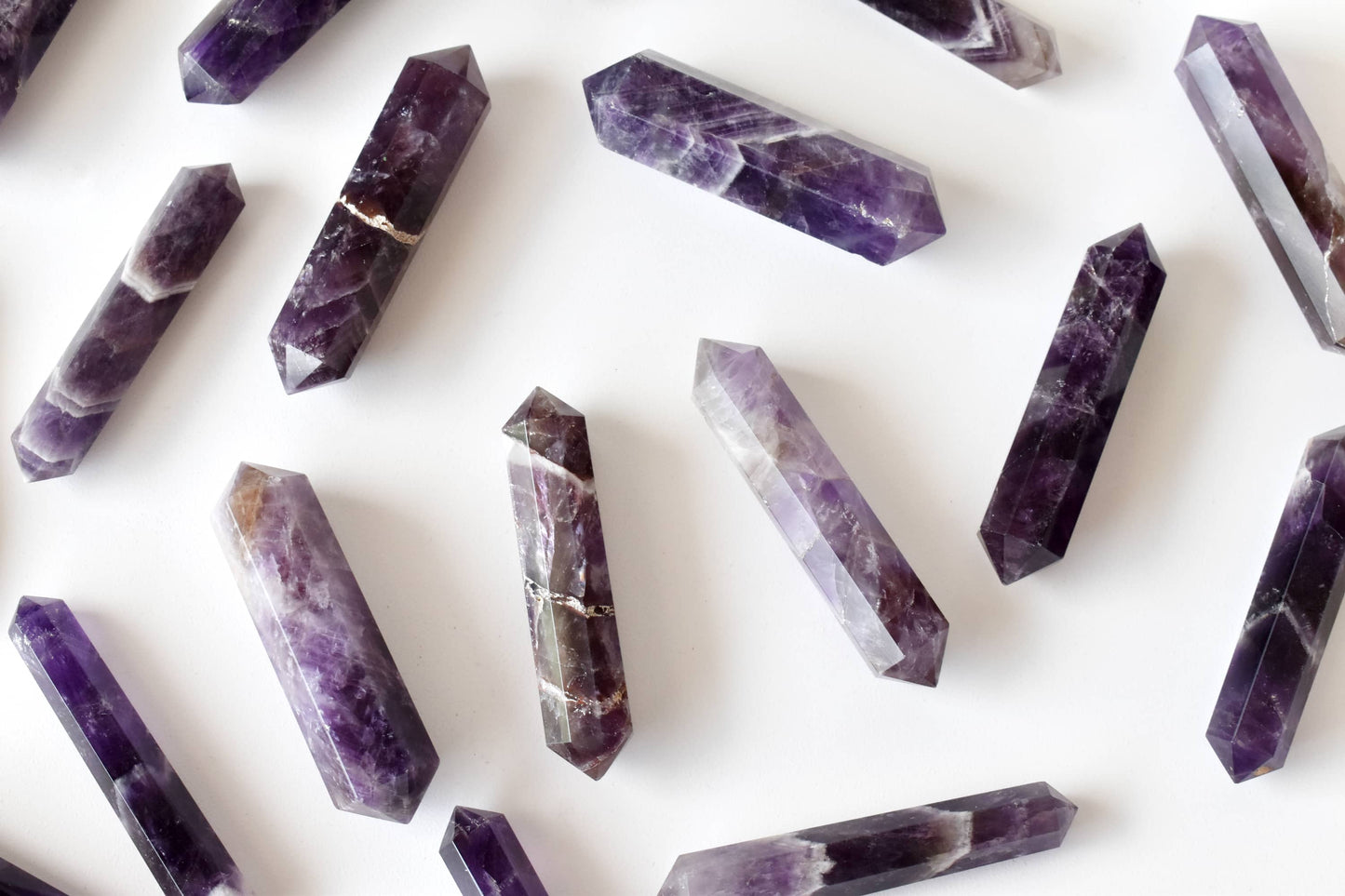 Amethyst Double Terminated Crystal Point Pencils
