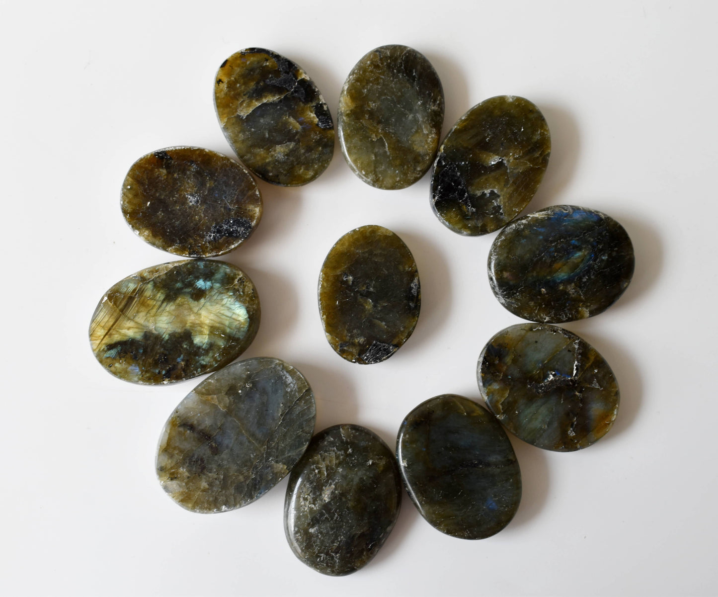 Polished Labradorite Flat Stones