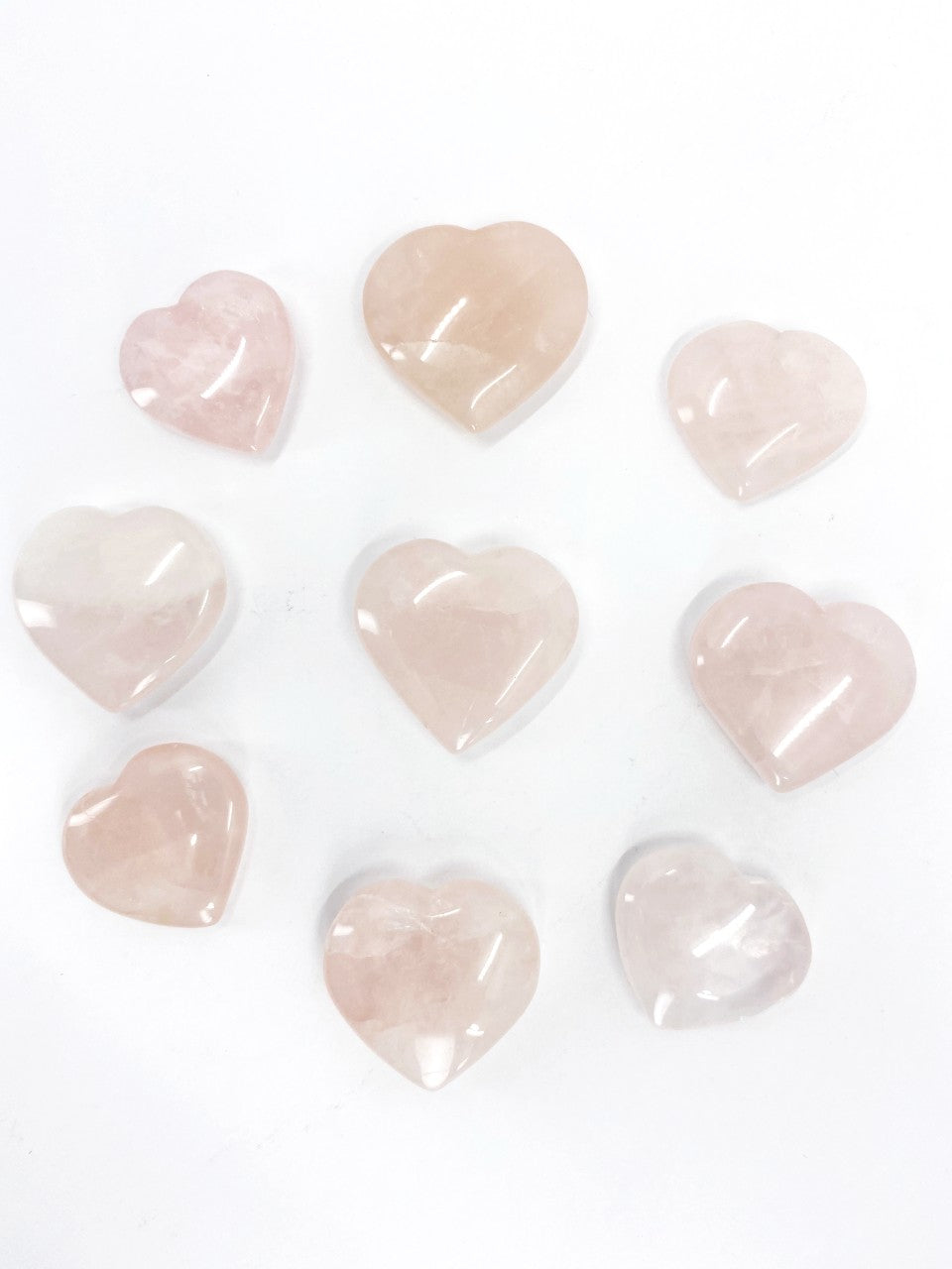 Rose Quartz Heart Crystals(1 inch)