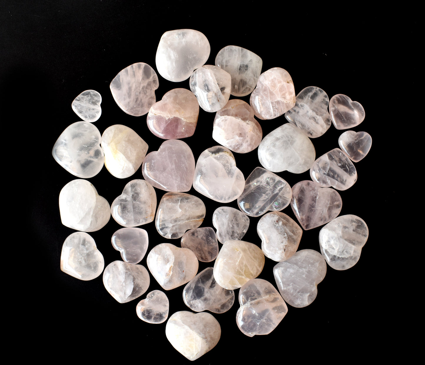 Rose Quartz Heart Crystals(1 inch)