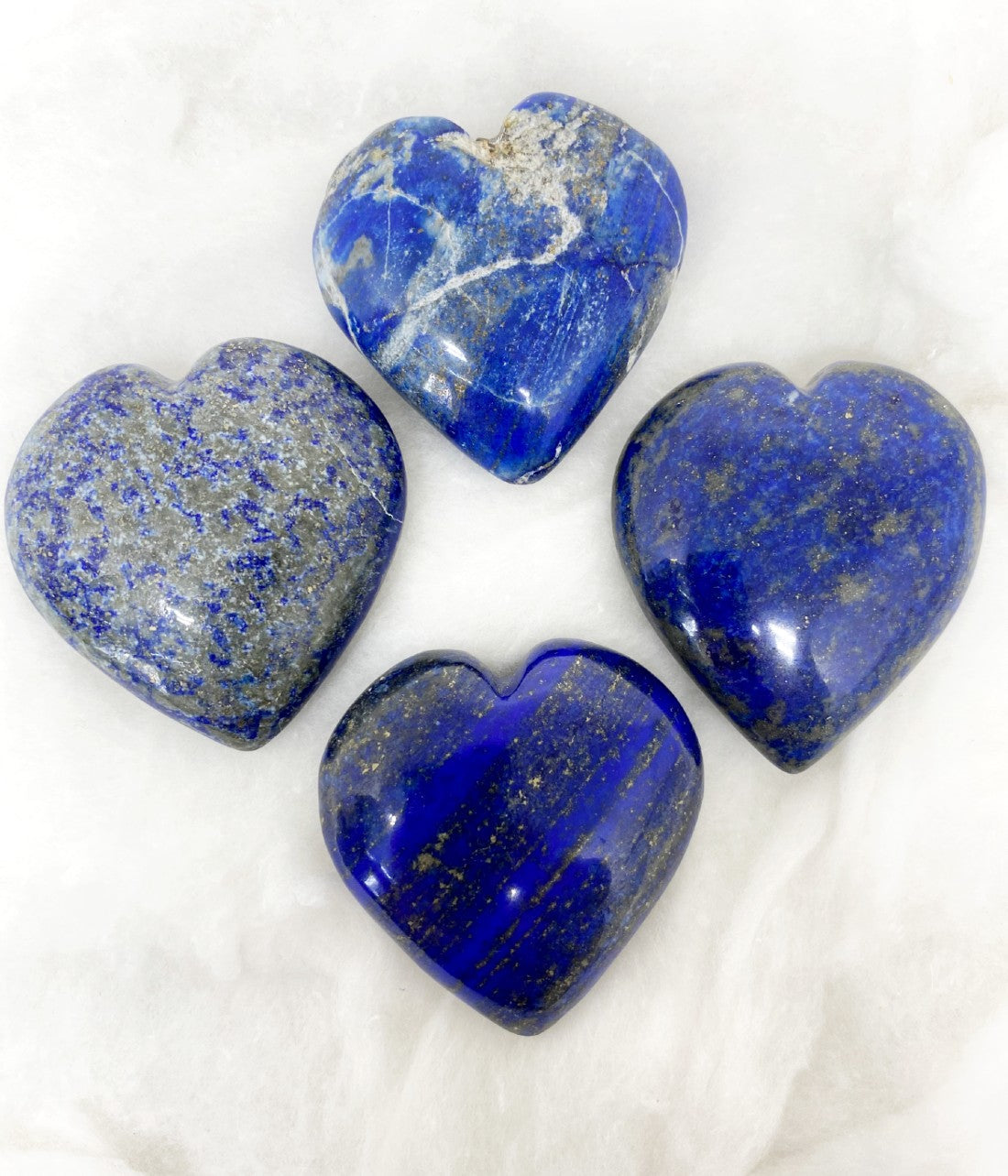 1kg Lapis Lazuli Heart Crystals (2 inch)