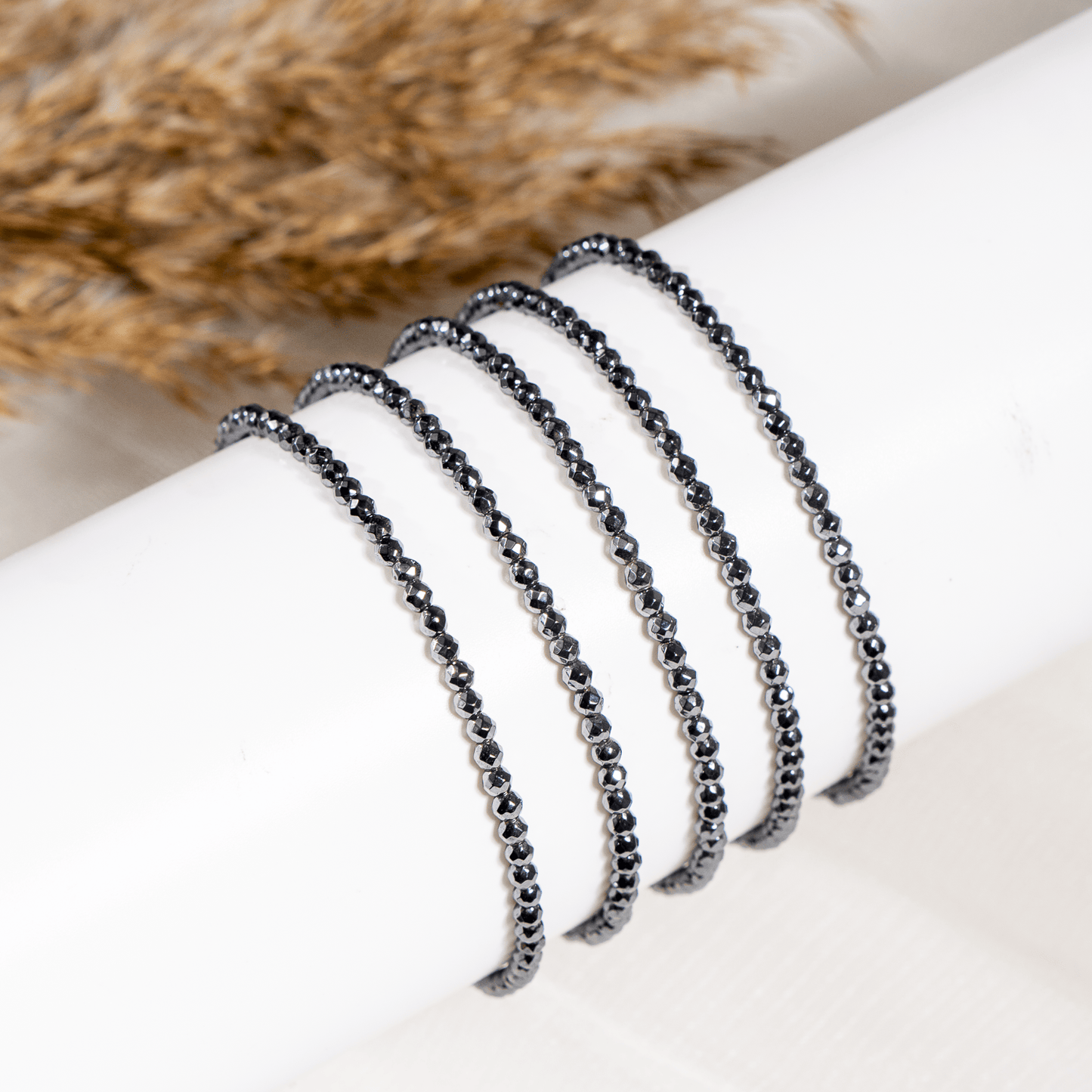 Hematite Crystal Anklet | Natural Healing Crystal Anklet | Energy Protection & Spiritual Jewelry