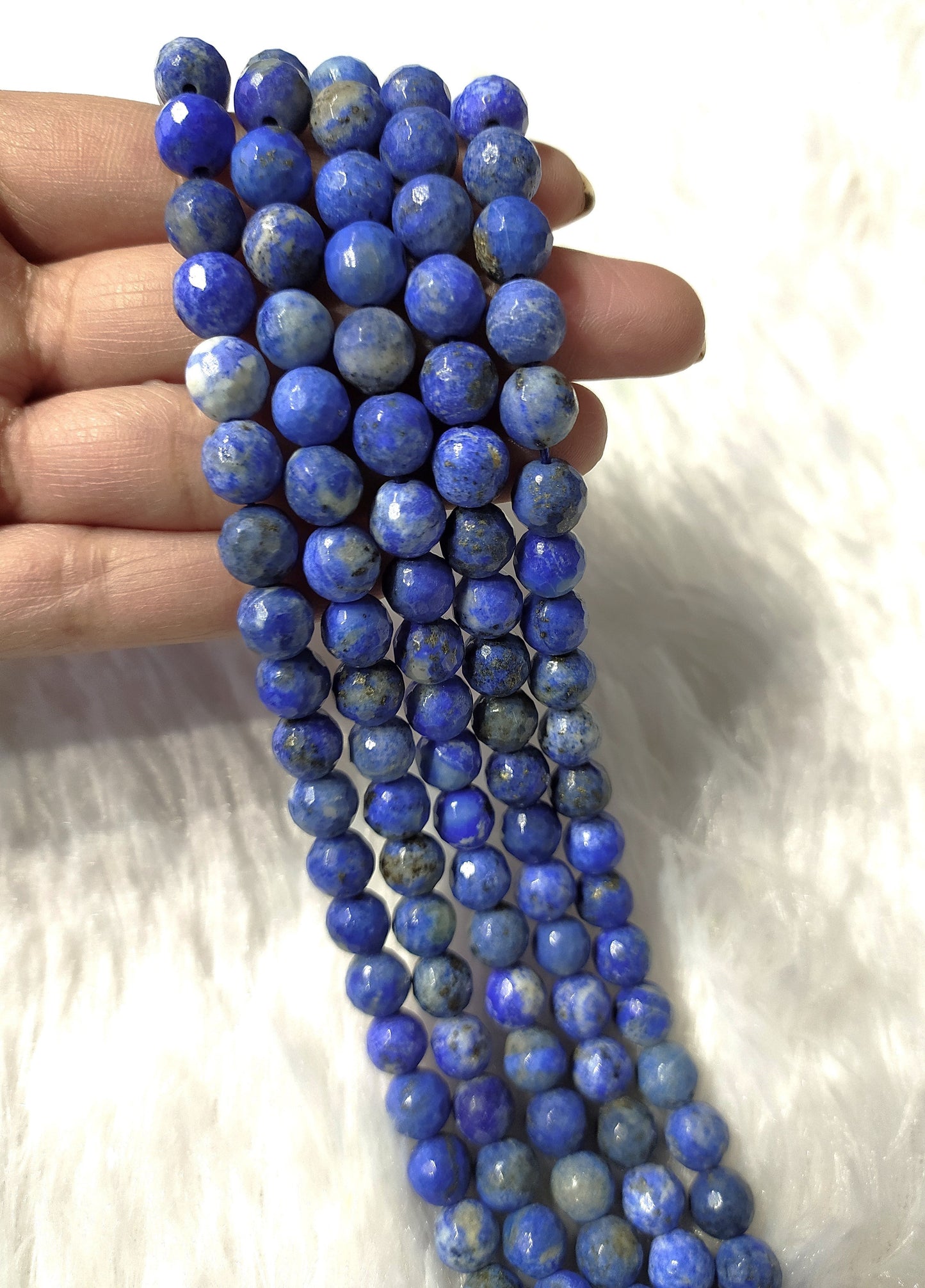 Lapis Lazuli Faceted Beads | Crystal Beads for Jewelry