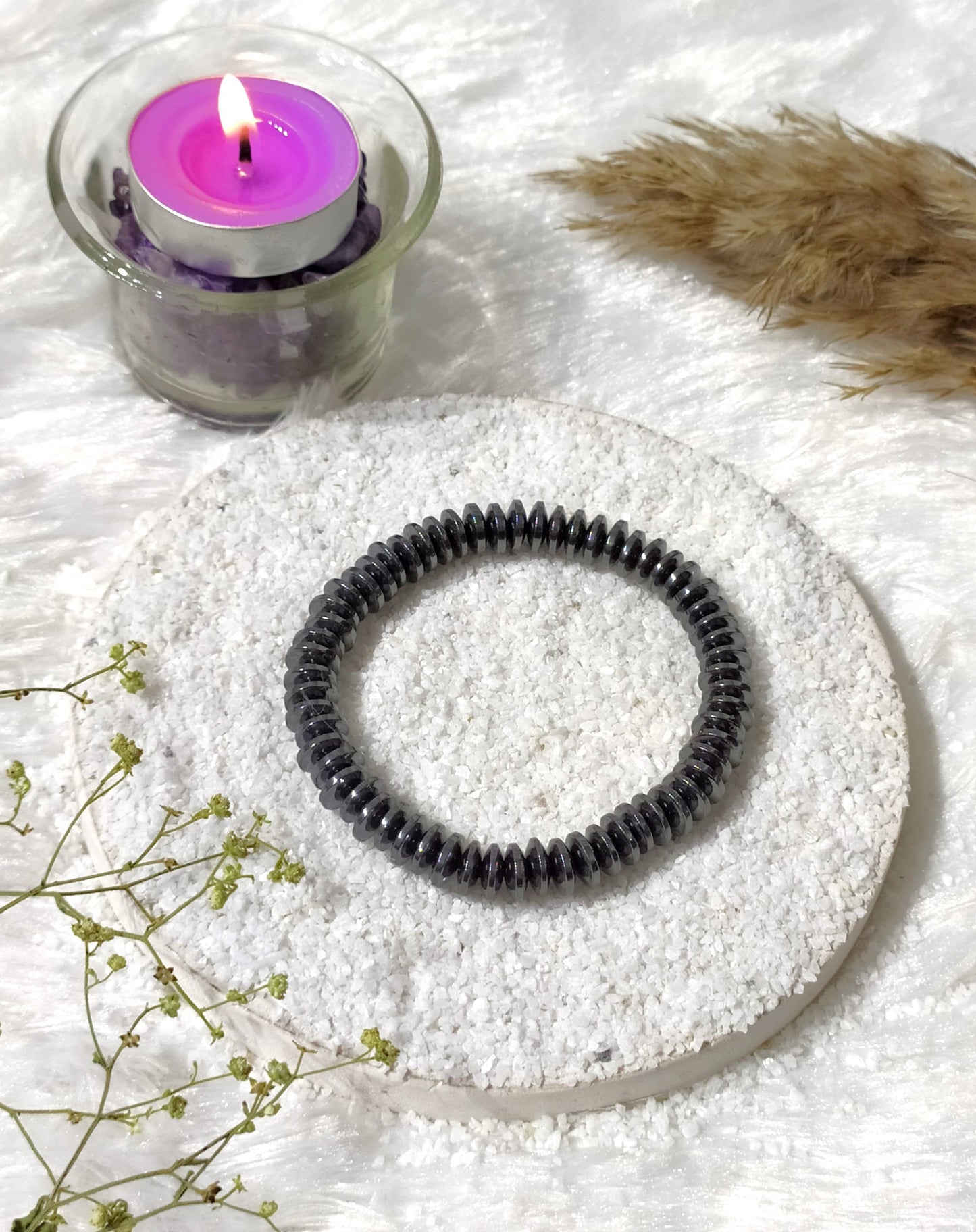 Hematite Rondelle Beads Bracelets | Healing Bracelet