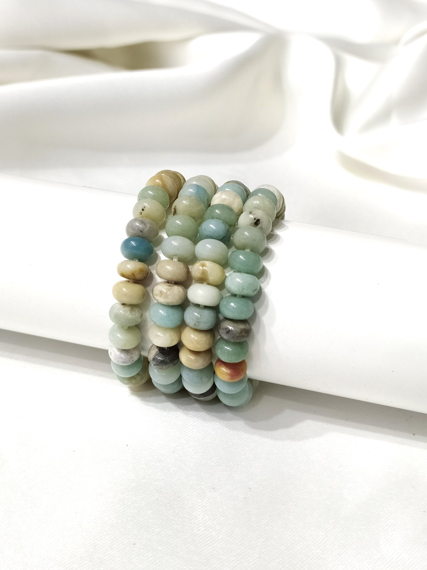 Multi Amazonite Rondelle Beads Bracelets | Healing Bracelet