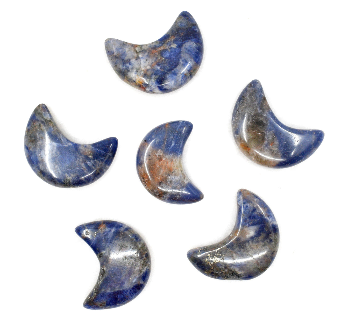 Sodalite Polished Crystal Moons