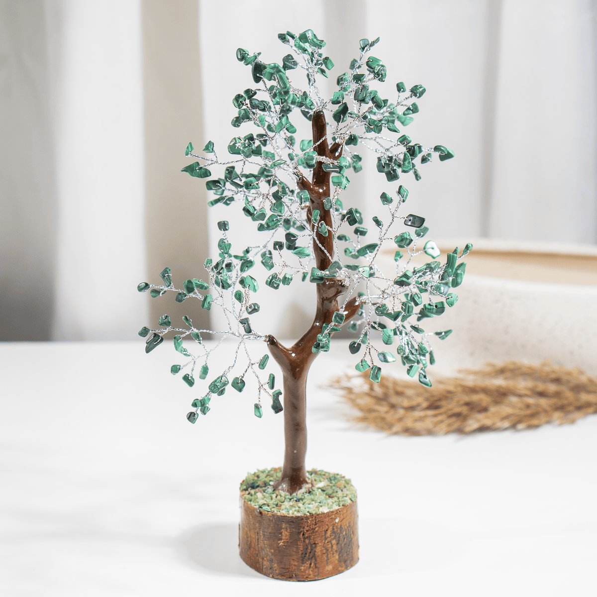 Malachite Crystal Tree With 300 Natural Crystal Chips