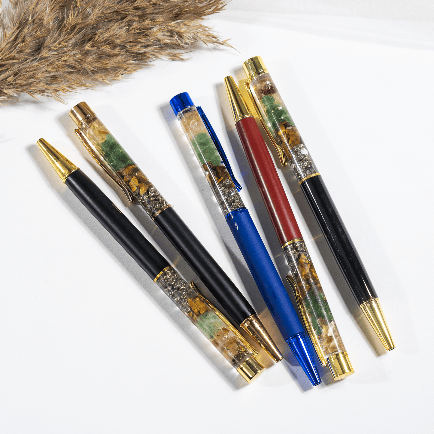 Money Magnet Crystal Pen | Gemstone Ballpoint Pen | Manifestation & Mindful Writing