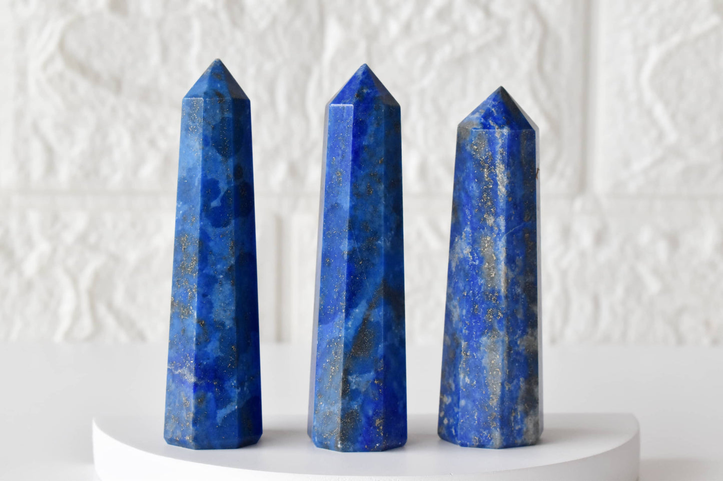 1kg Lapis Lazuli Obelisk Tower Point (17-19Pcs)