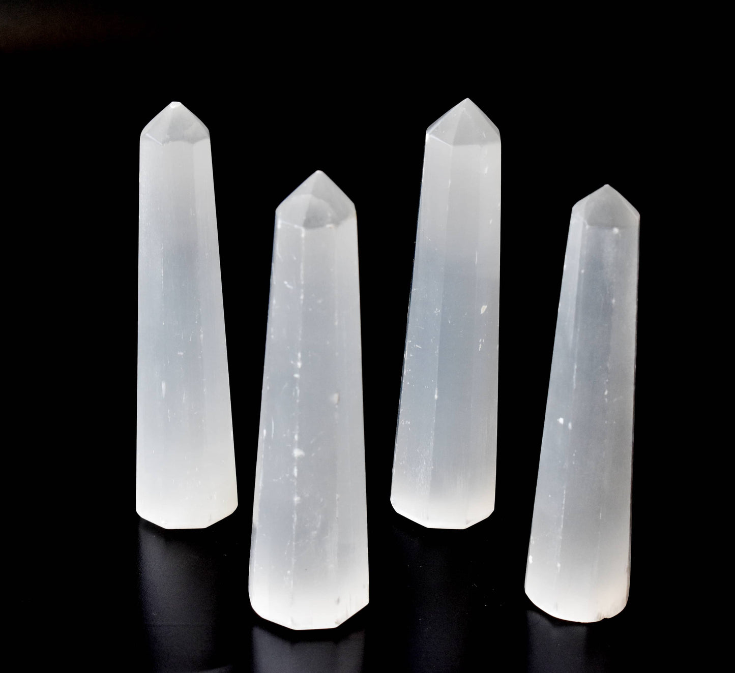 1kg Selenite Obelisk Tower Point (11-13Pcs)