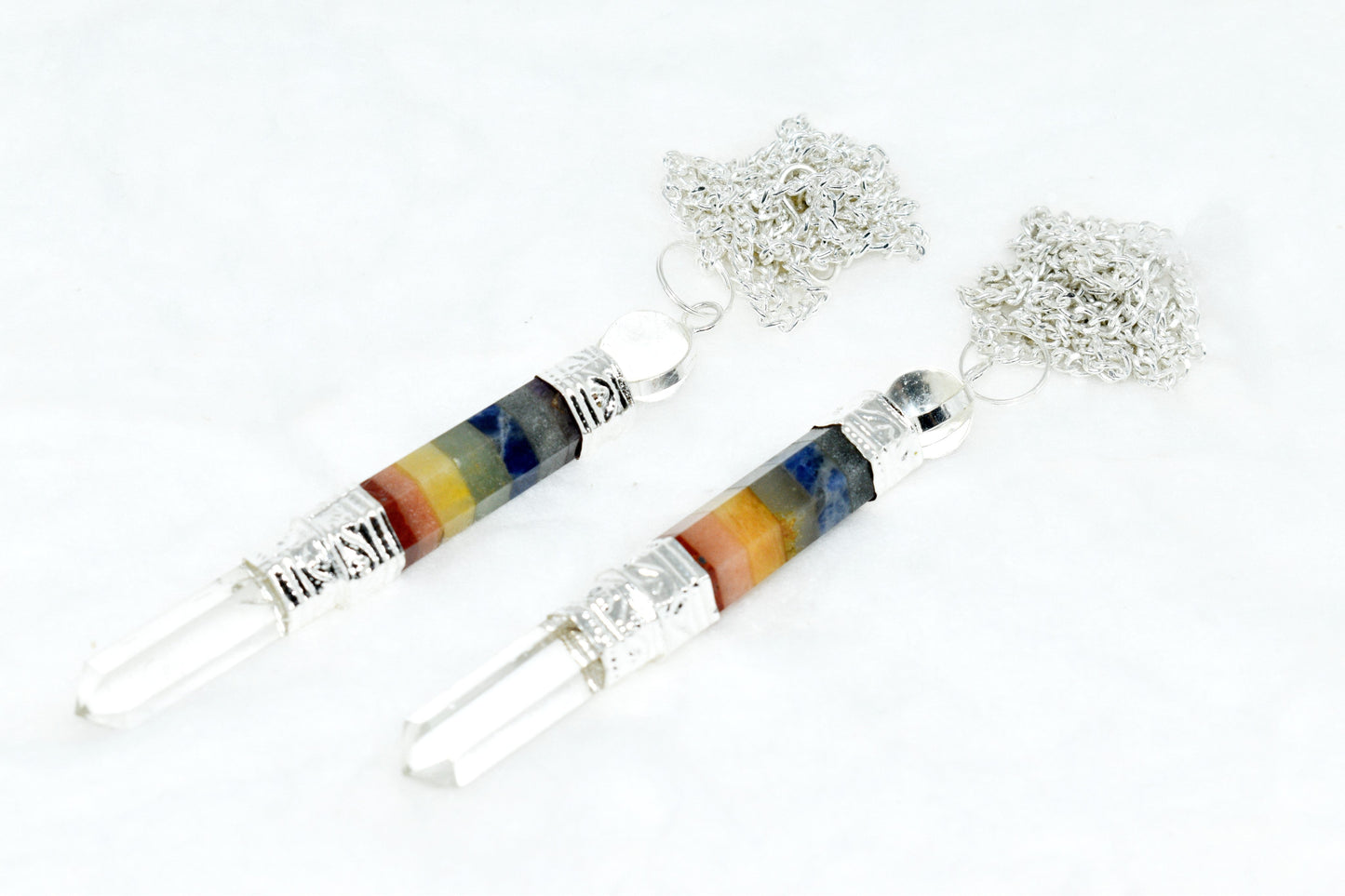 7 Chakra Crystal Pendulums
