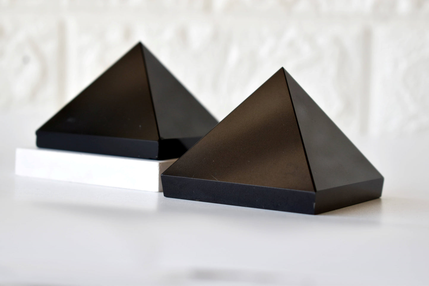 1Kg Shungite Black Crystal Pyramid (2 inches)