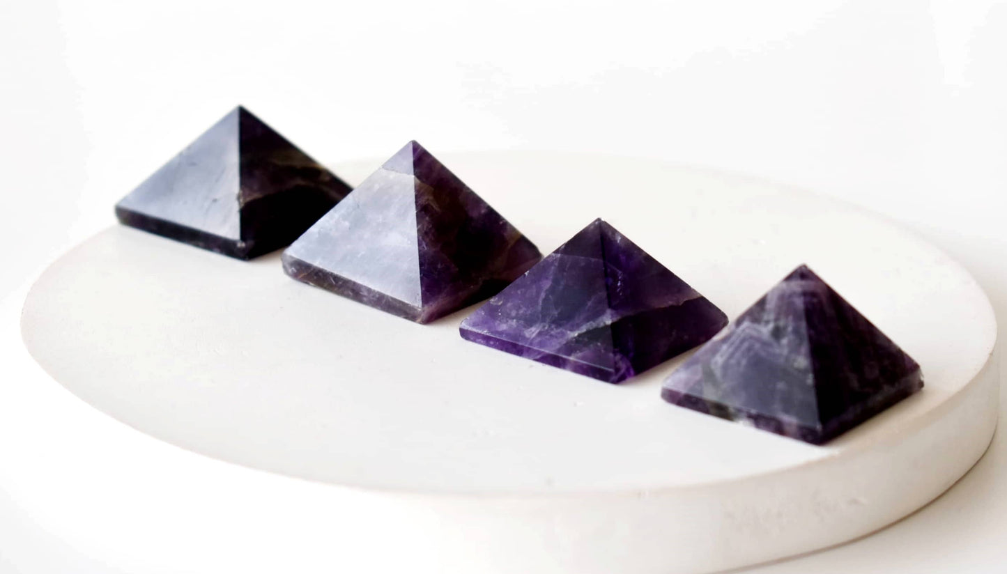 1" Amethyst Crystal Pyramids