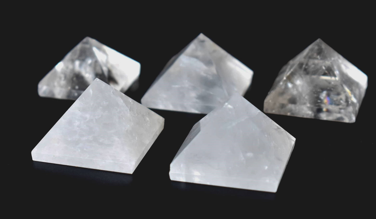 1" Clear Quartz Crystal Pyramids