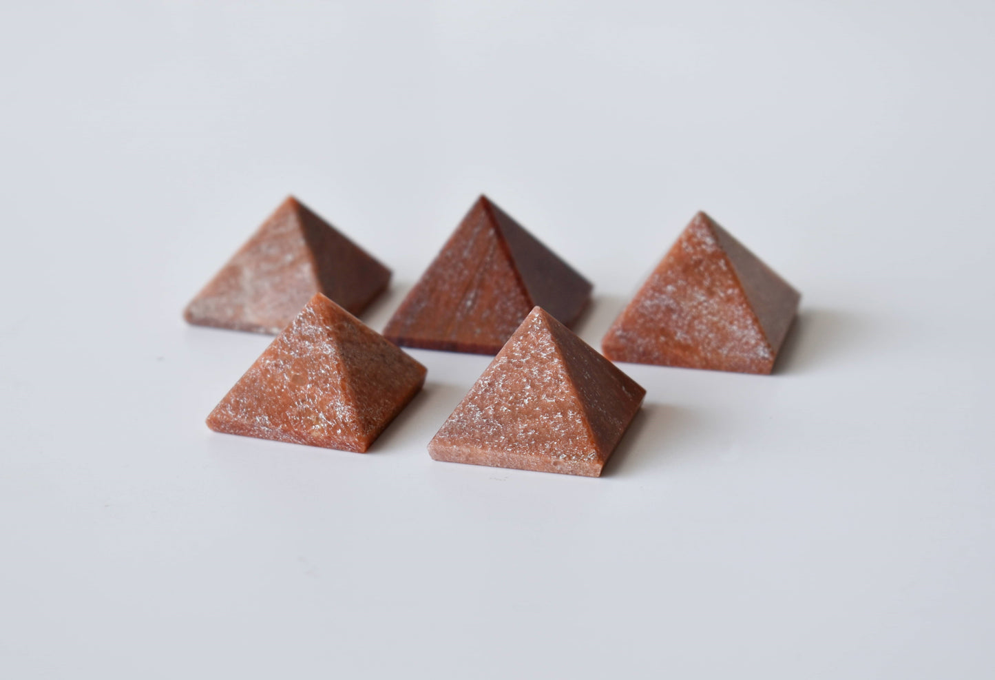1" Orange Aventurine Crystal Pyramids