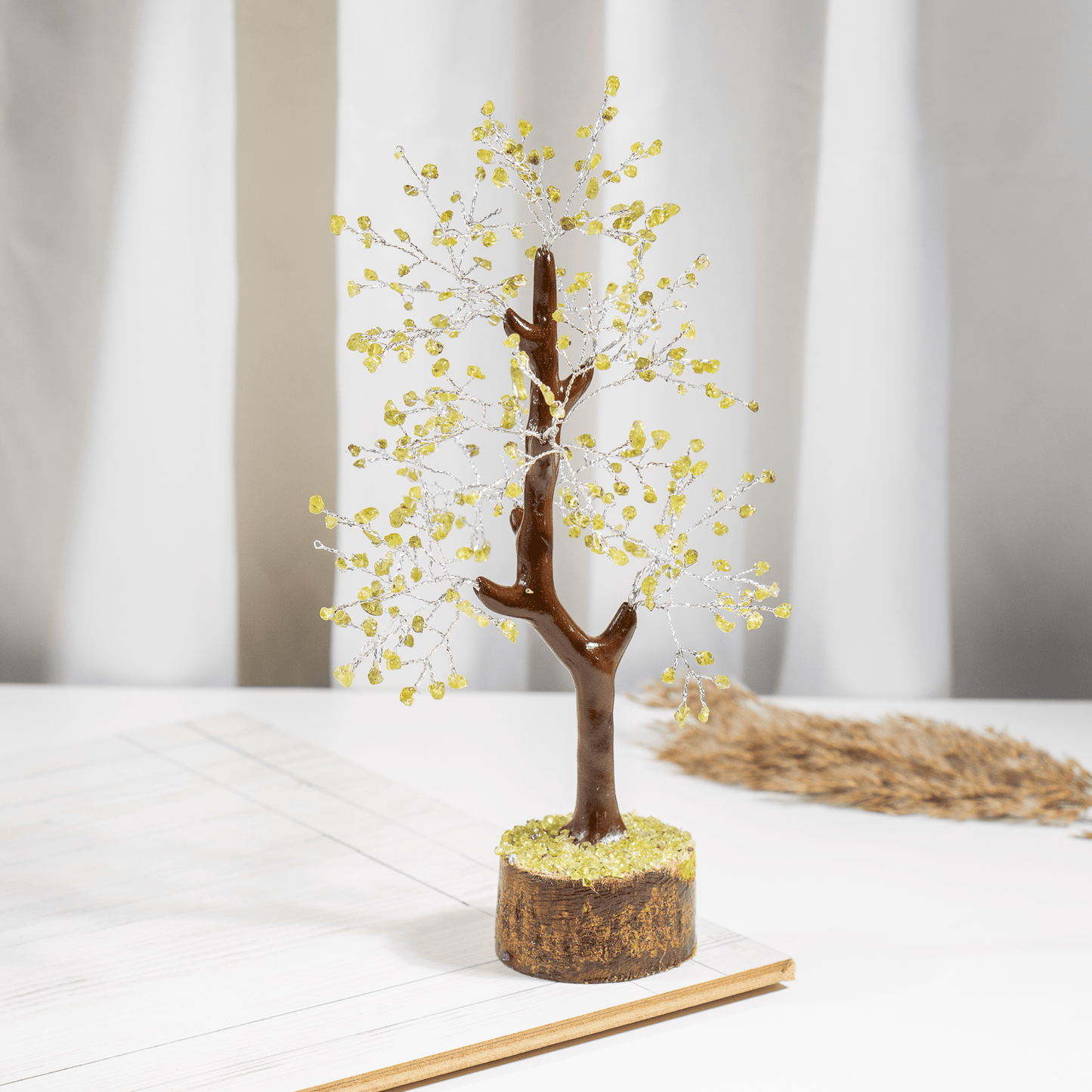 Peridot Crystal Tree With 300 Natural Crystal Chips