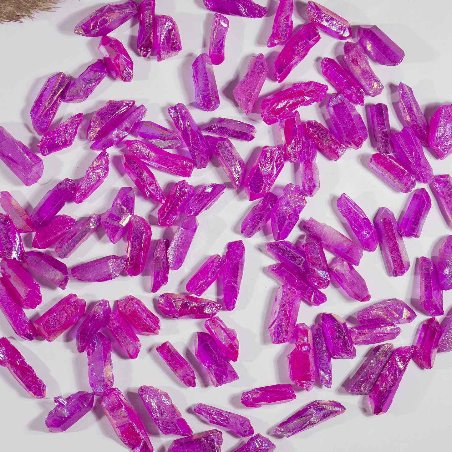 Pink Aura Quartz Points – Raw Aura Quartz Crystal Points, Natural Pink Quartz Healing Crystals