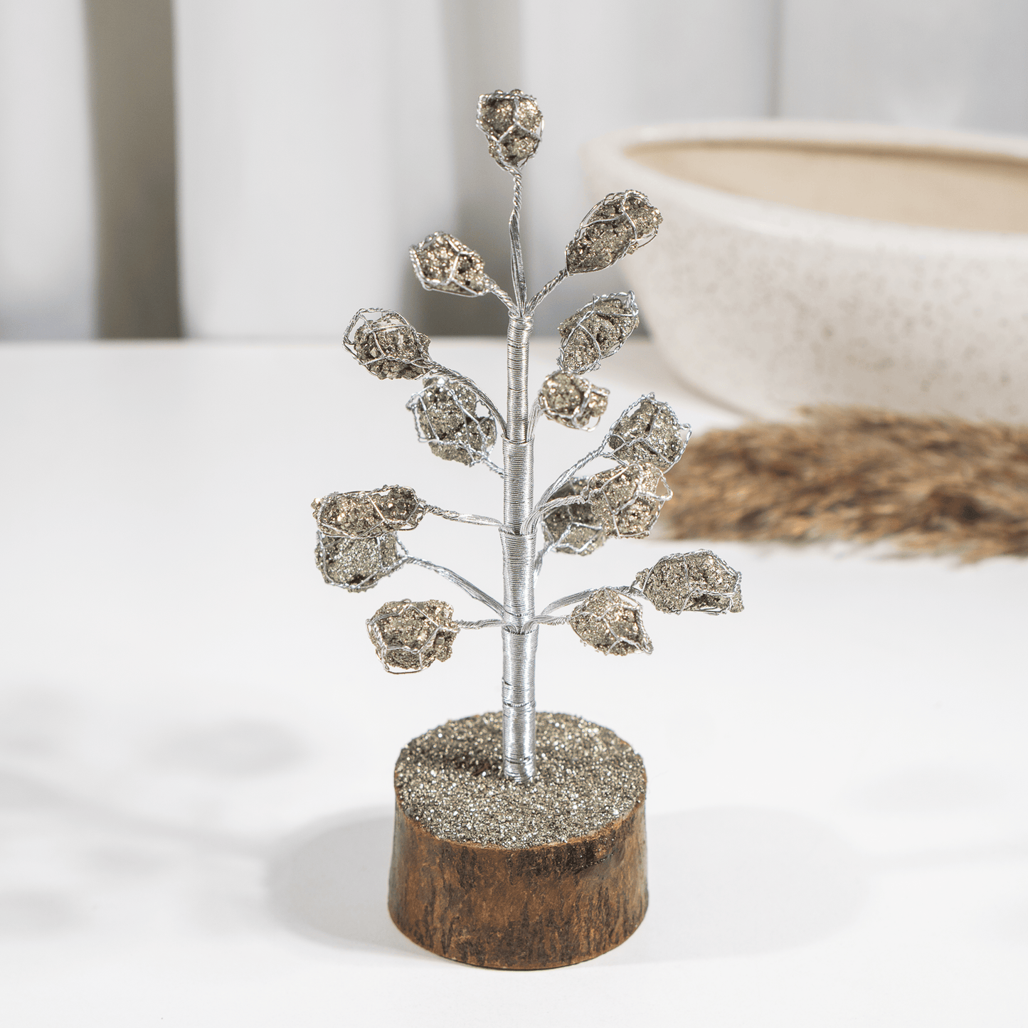 Pyrite Tree | Home Décor | Crystal Tree | Natural Gemstone Tree | Feng Shui Décor