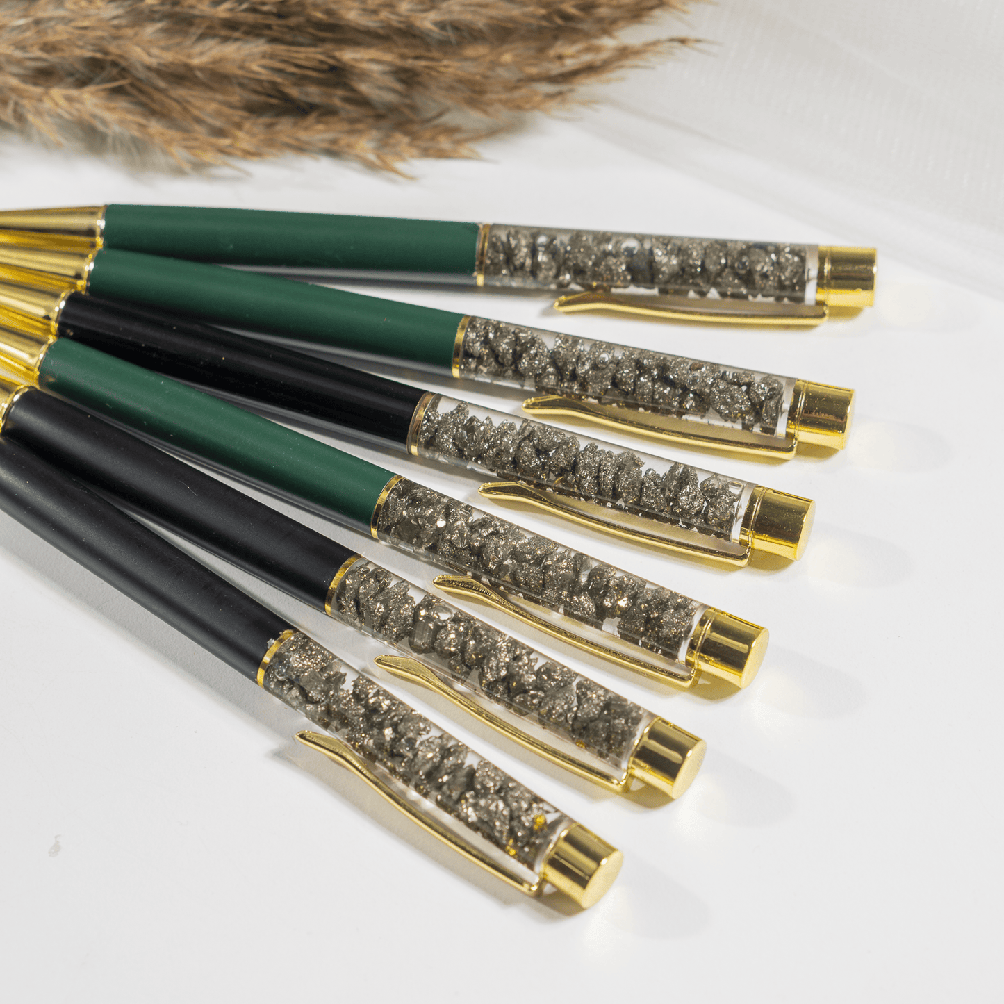 Pyrite Crystal Pen | Money Magnet Pen | Wealth & Abundance Manifestation Pen