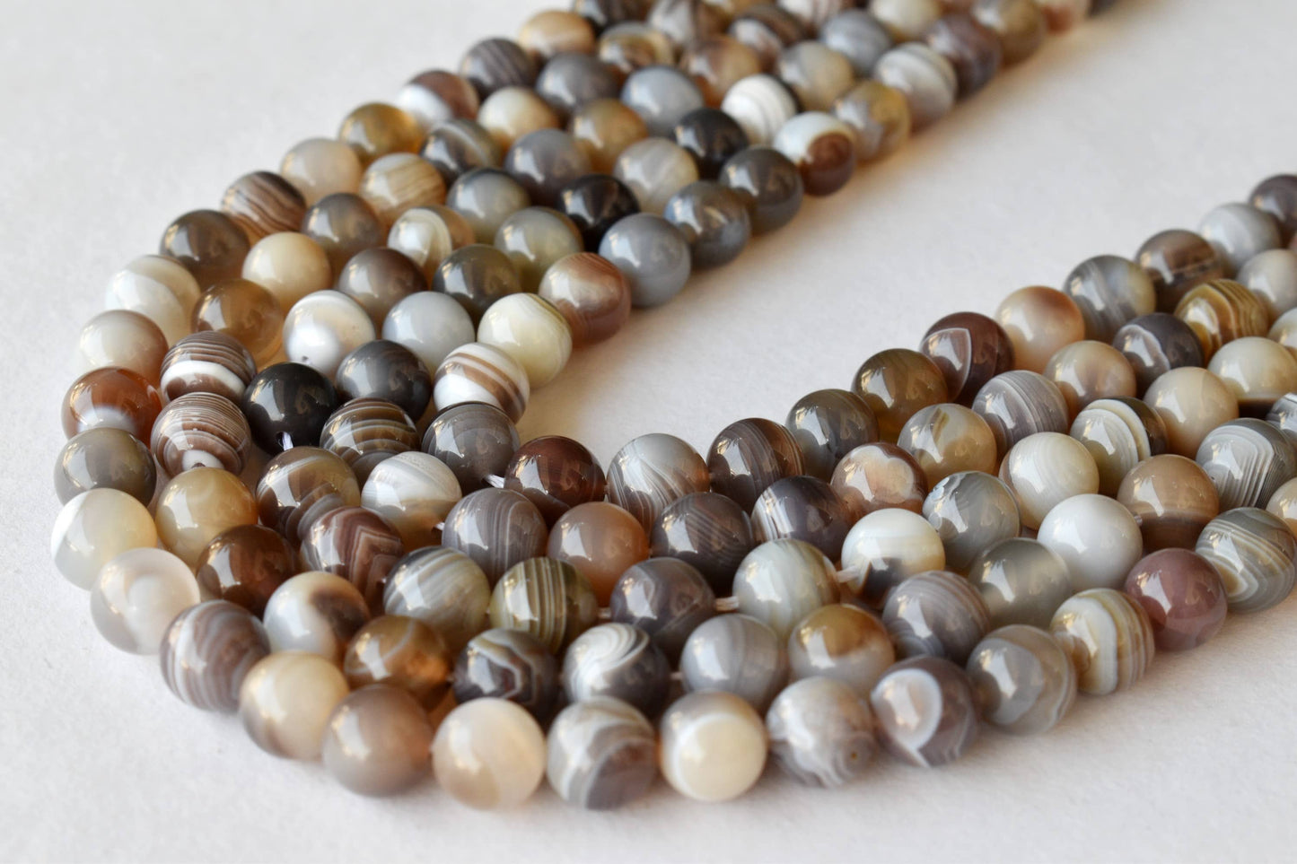 Botswana Agate Gemstone Beads