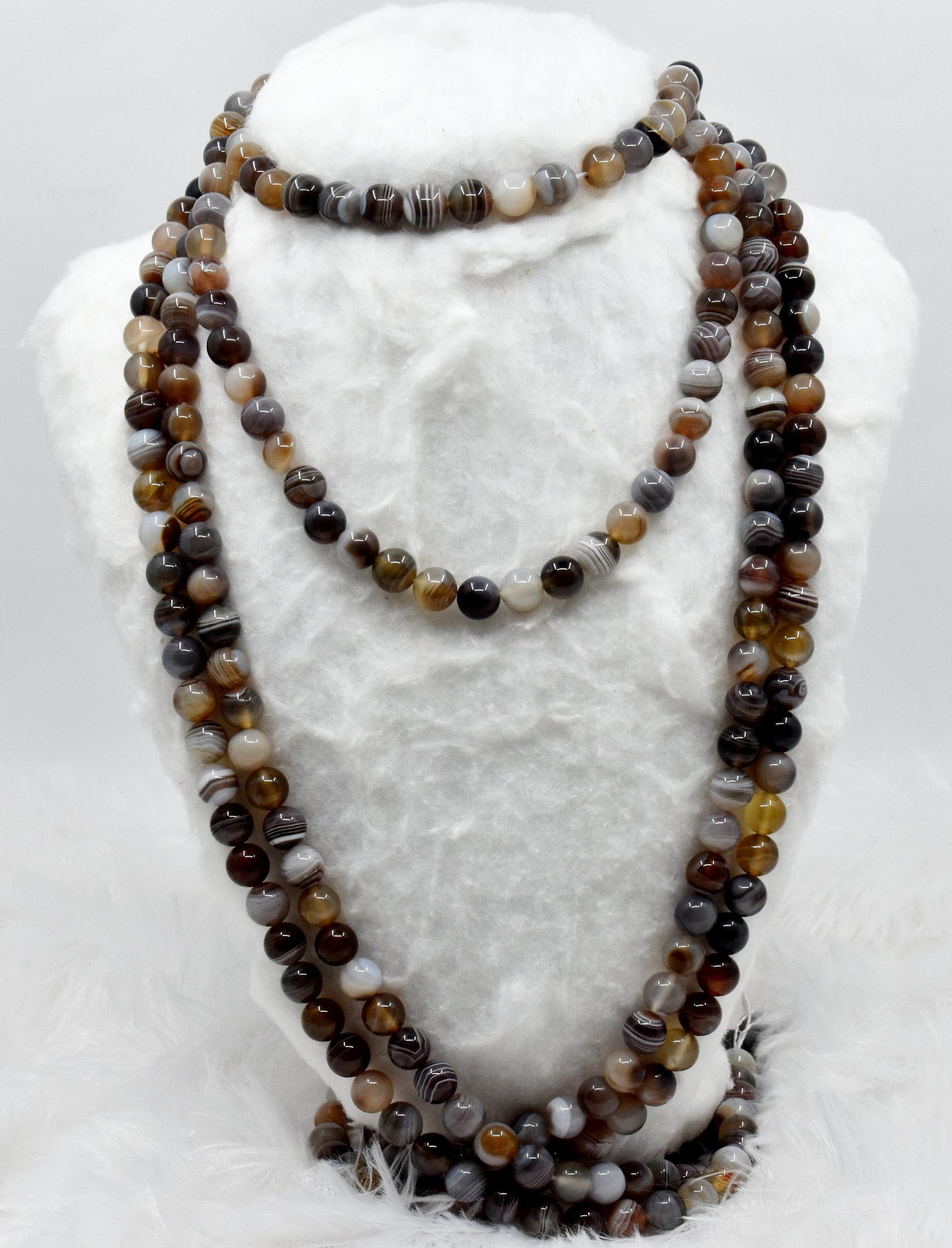 Botswana Agate A Grade Gemstone Beads
