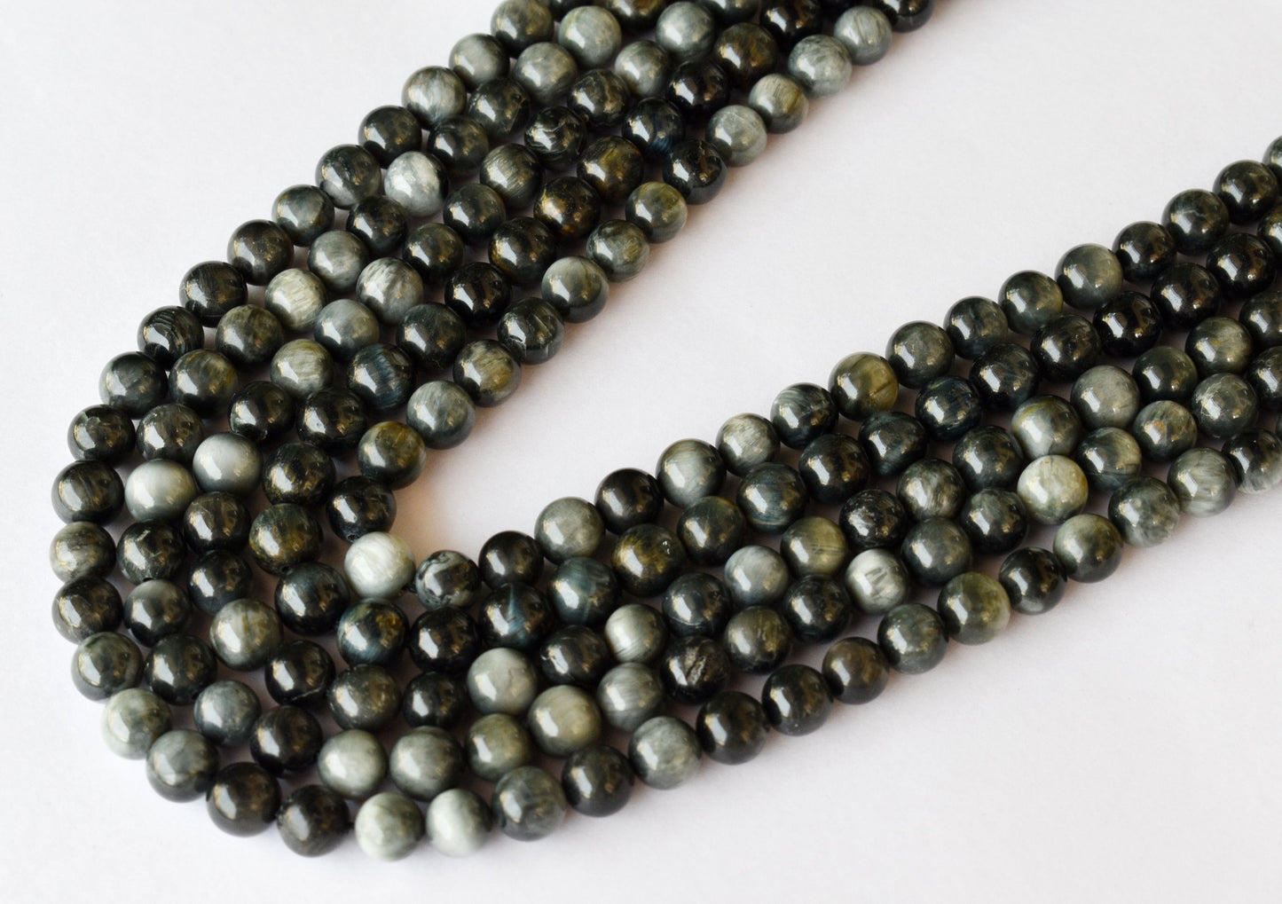 Blue Tiger Eye Gemstone Beads