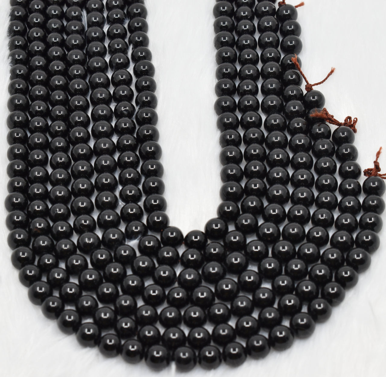 Black Obsidian Gemstone Beads