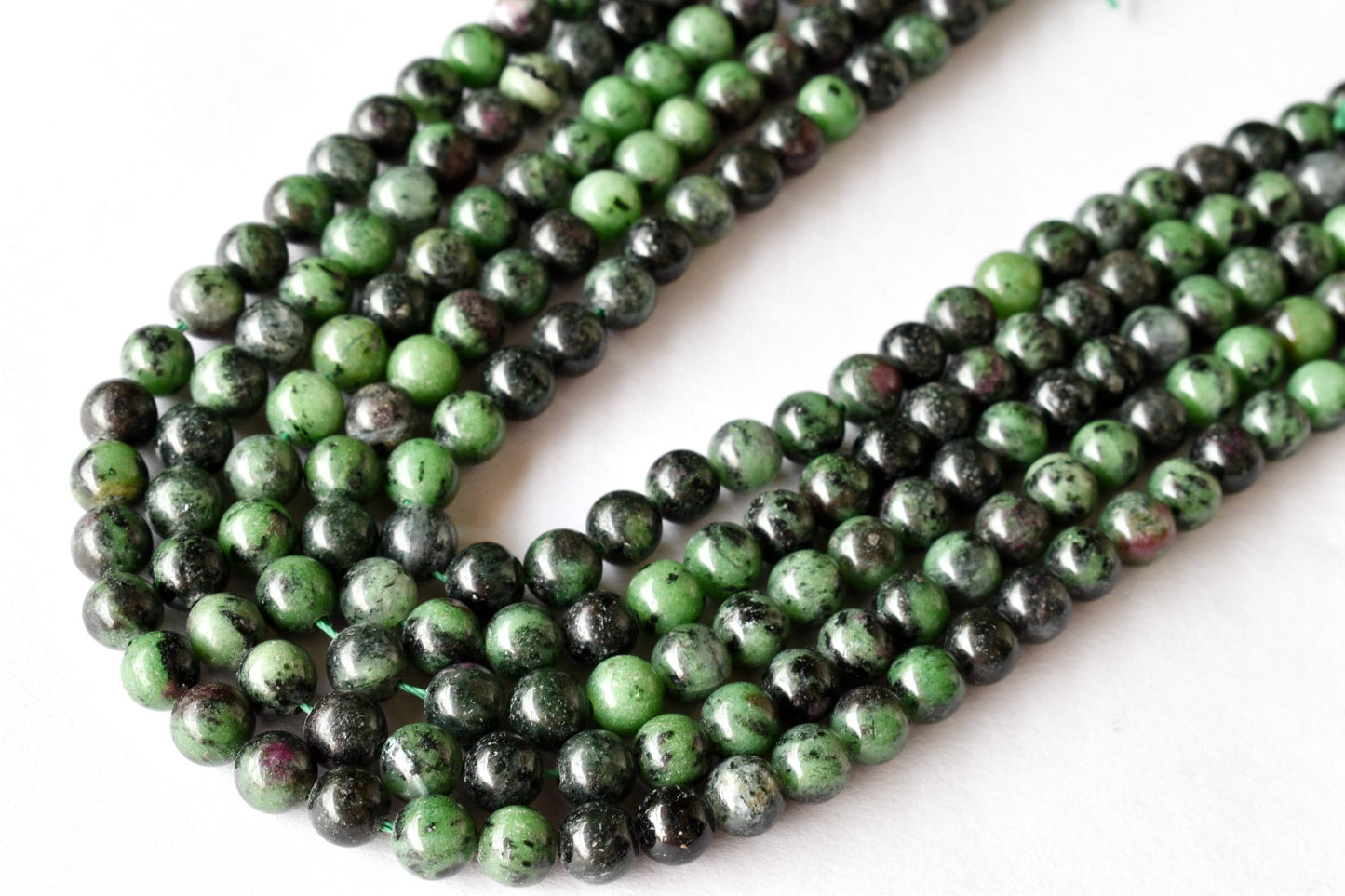 Ruby Zosite Gemstone Beads