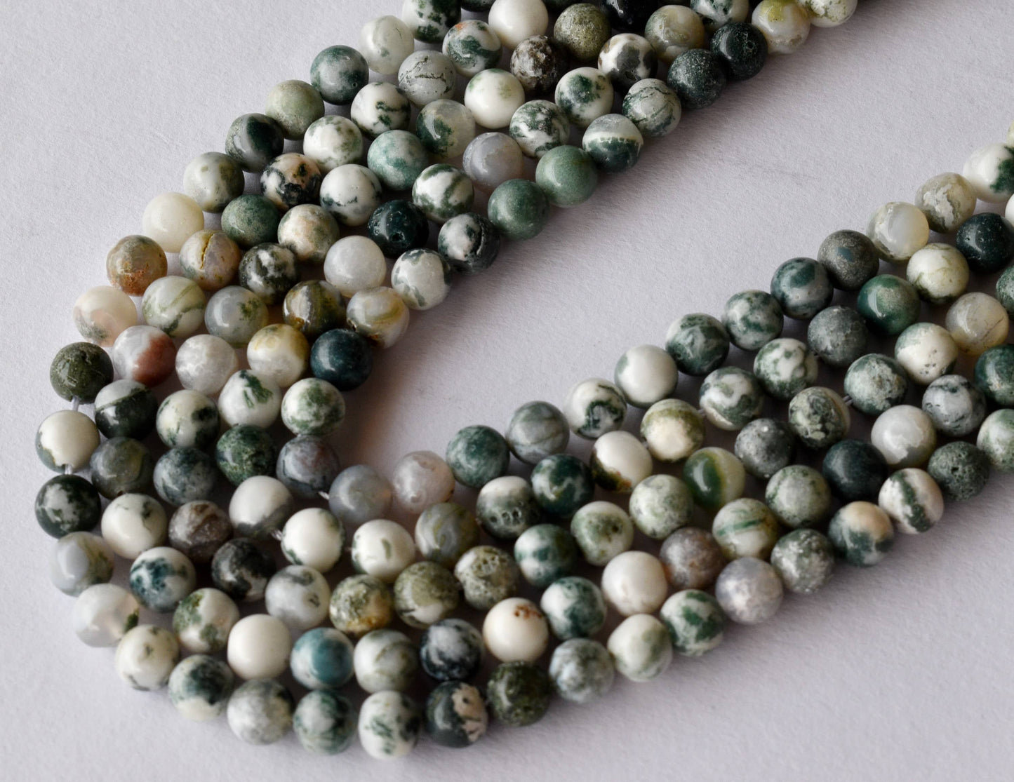 Tree Agate Gemstone Beads