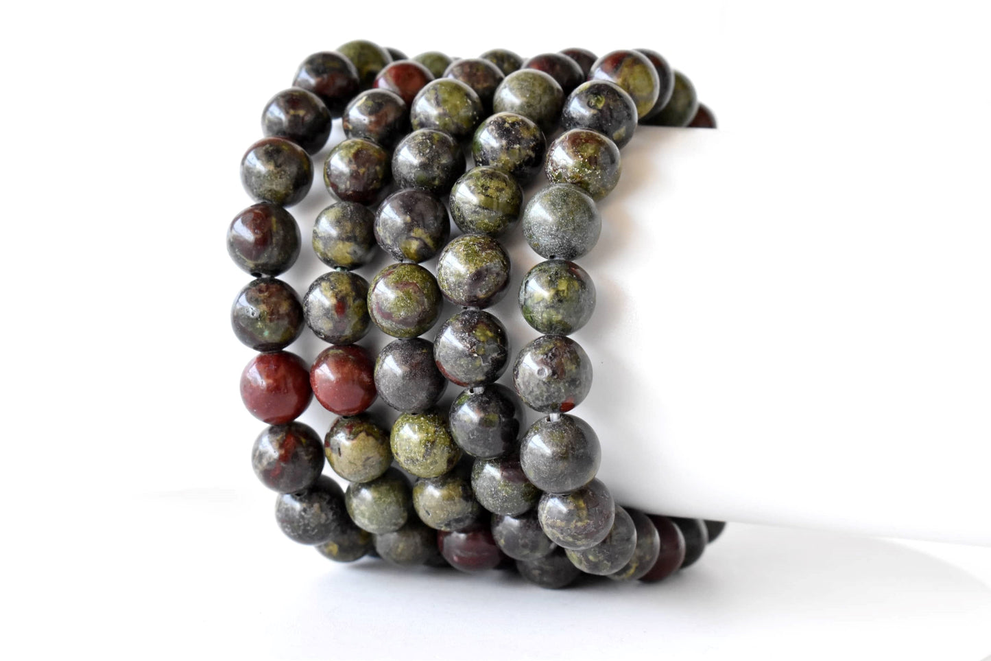 African Bloodstone Gemstone Bracelet