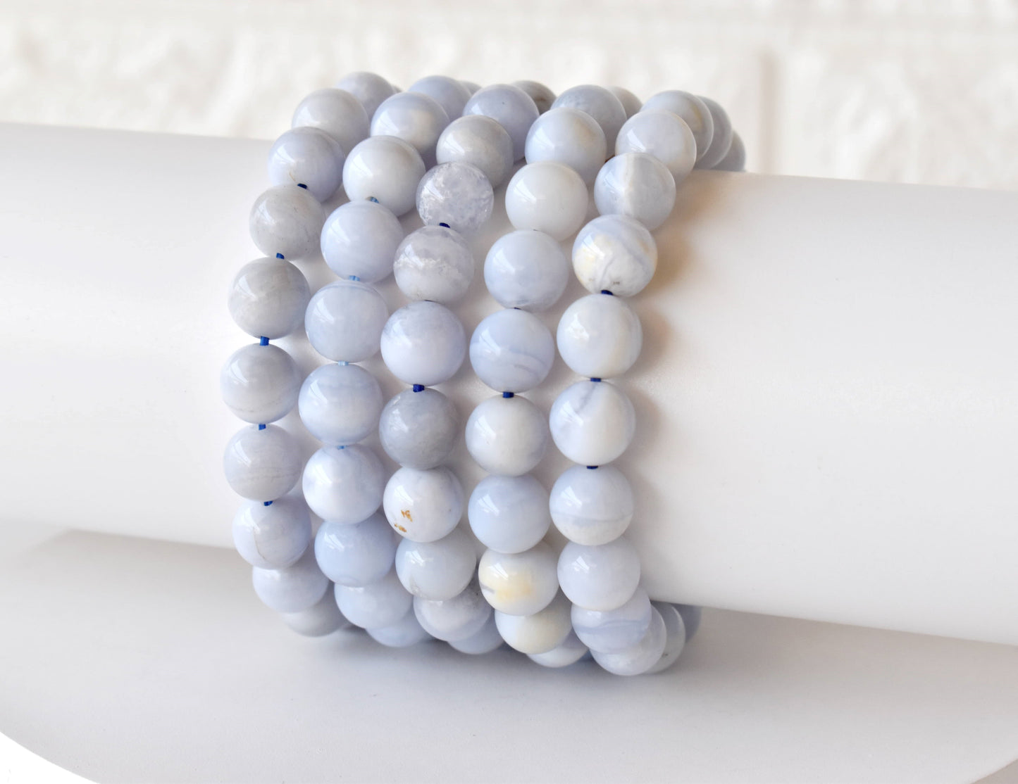 Blue Lace Agate Gemstone Bracelet