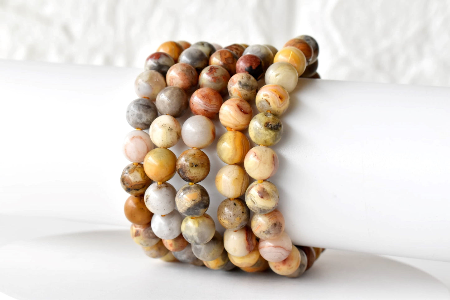 Crazy Lace Agate Gemstone Bracelet