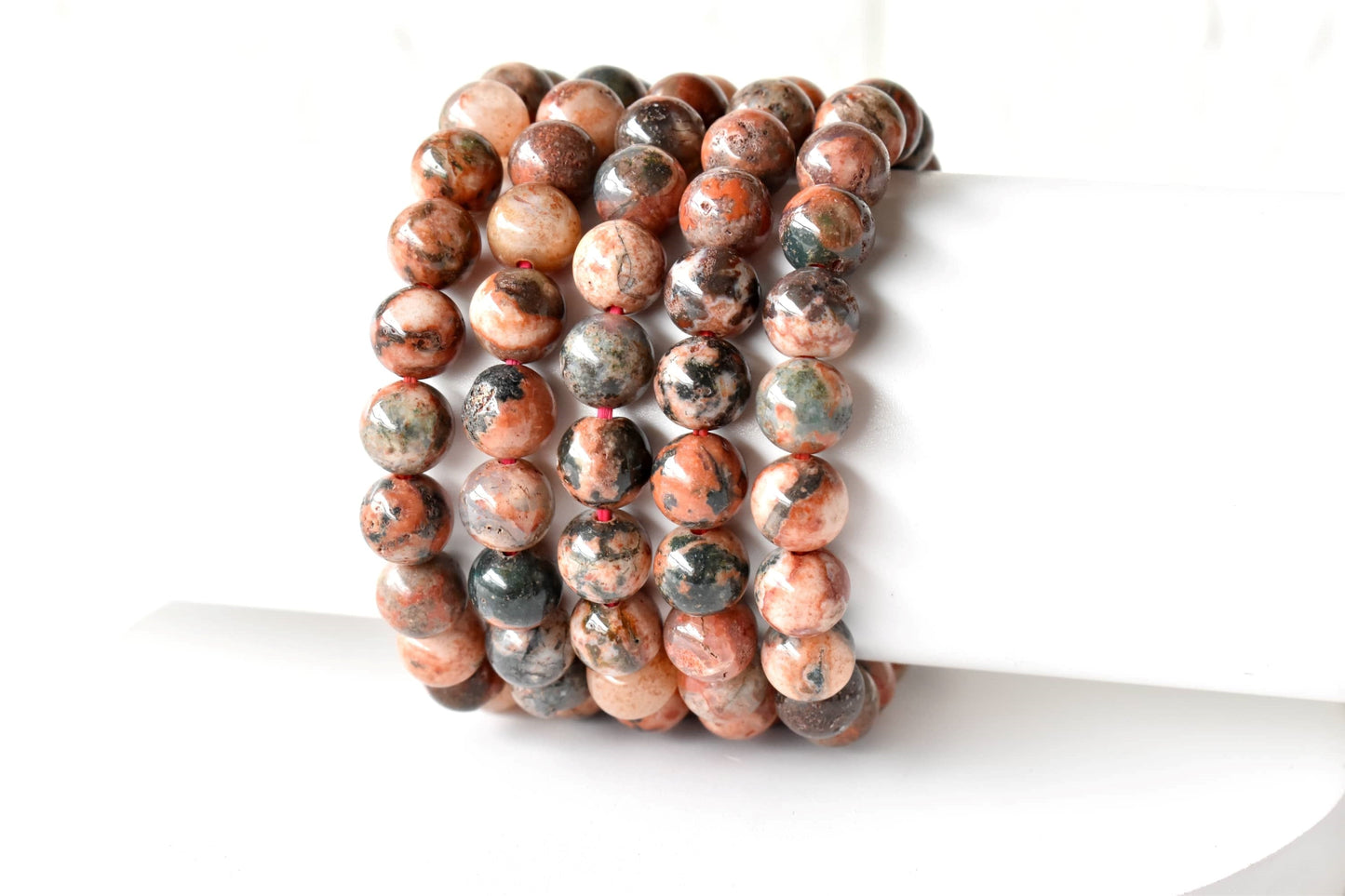 Fire Agate Gemstone Bracelet.