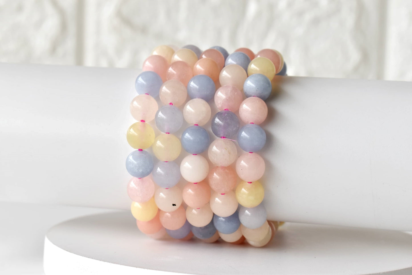 Morganite Gemstone Bracelet