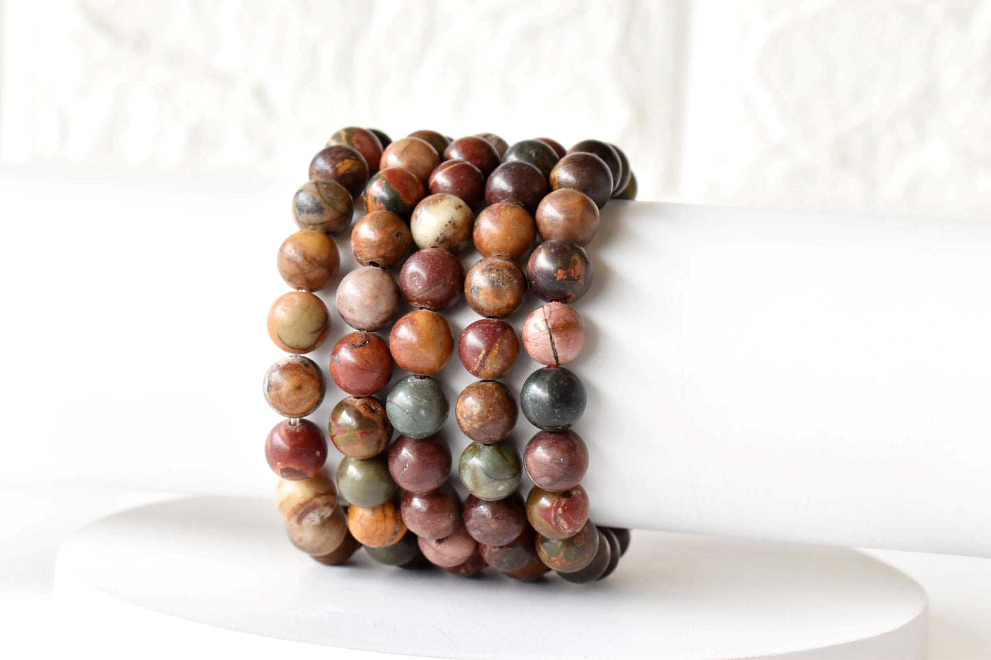 Multi Picasso Jasper Gemstone Bracelet