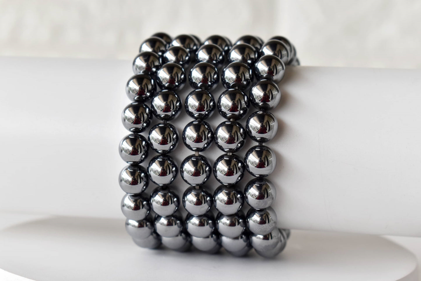 Shungite Elite Bracelet, Rounded Beaded Bracelet.