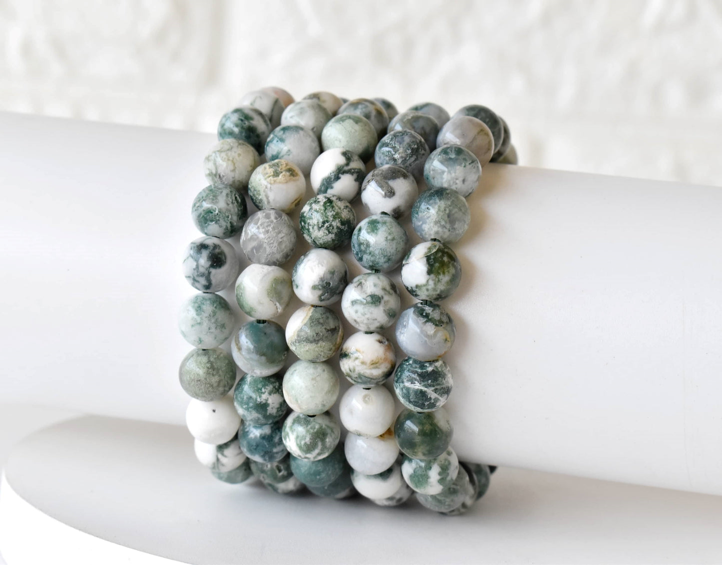 Tree Agate Gemstone Bracelet