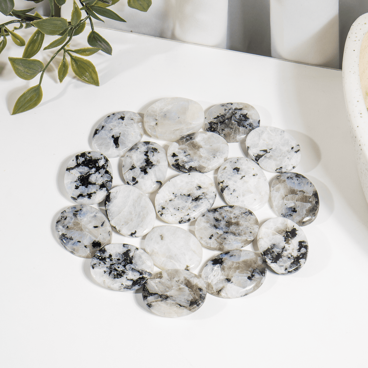 Rainbow moonstone Worry Stones